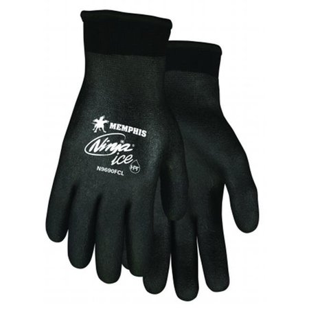 MCR SAFETY MCR 127-N9690FCL Ninja Ice Gloves; Large; Black 127-N9690FCL